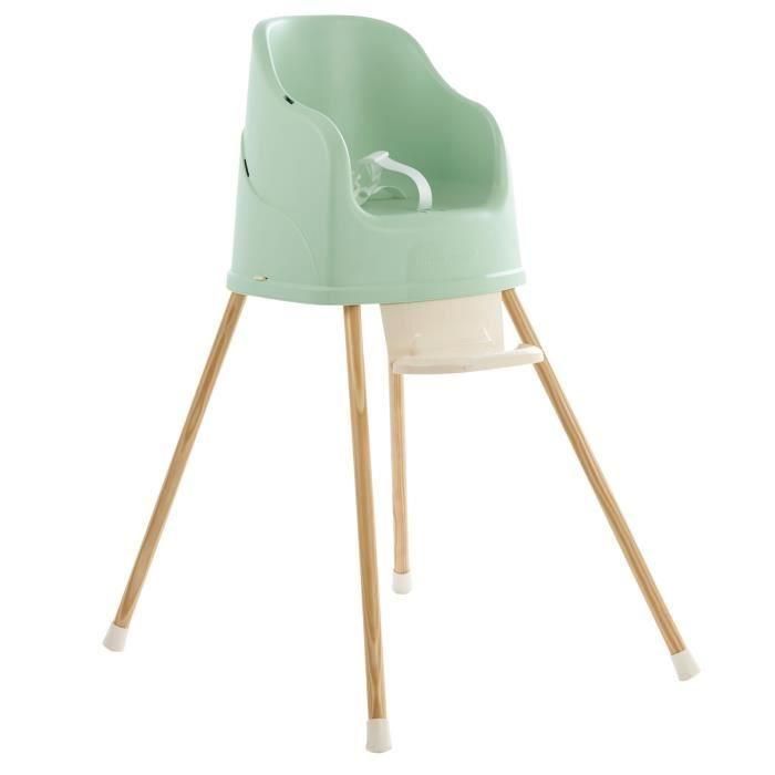 YouPla Thermobaby - Silla alta verde Céladon Green - Hecho en Francia 2