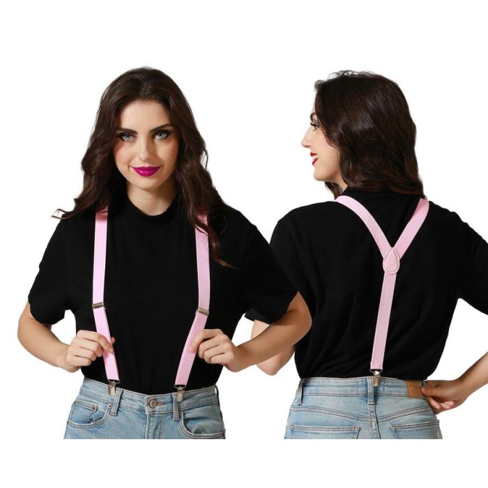 Tirantes Rosas Para Disfraz Femenino, Infantil O De Fantasía 0 Tirantes Rosas Para Disfraz Femenino, Infantil O De Fantasía 0