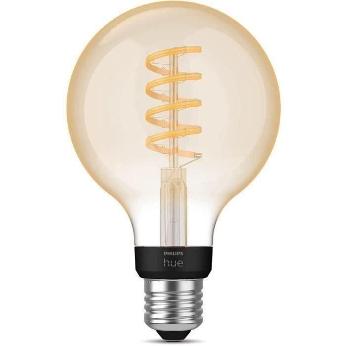 Philips Hue White Ambiance, LED conectado LED E27 Filamento G93 Globe, Bluetooth, trabaja con Alexa, Google y HomeKit 1 Philips Hue White Ambiance, LED conectado LED E27 Filamento G93 Globe, Bluetooth, trabaja con Alexa, Google y HomeKit 1