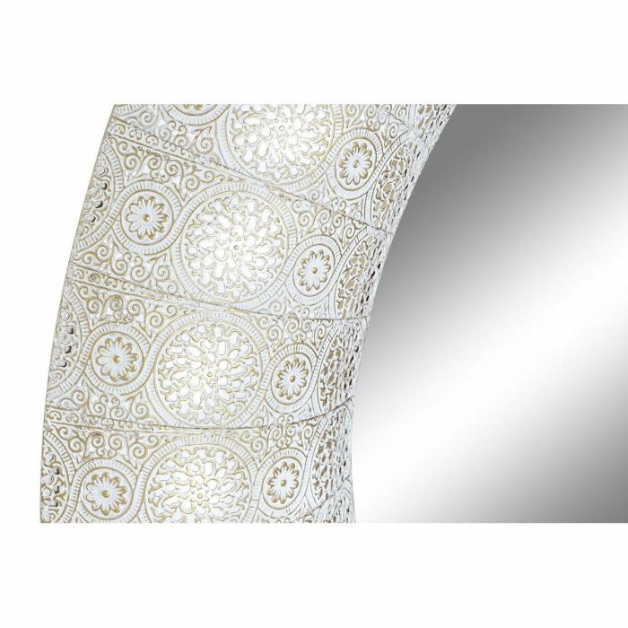 Espejo Arabe DKD Home Decor Blanco Dorado 7 x 73 x 73 cm 1