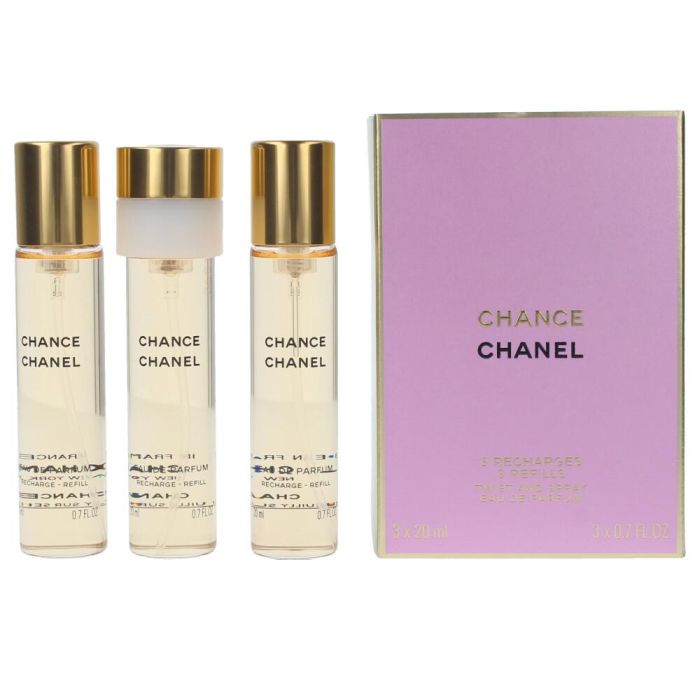 Chanel CHANCE Eau de Parfum Vaporizador Twist & Spray 3 Refills x 20 ml para Mujer 1