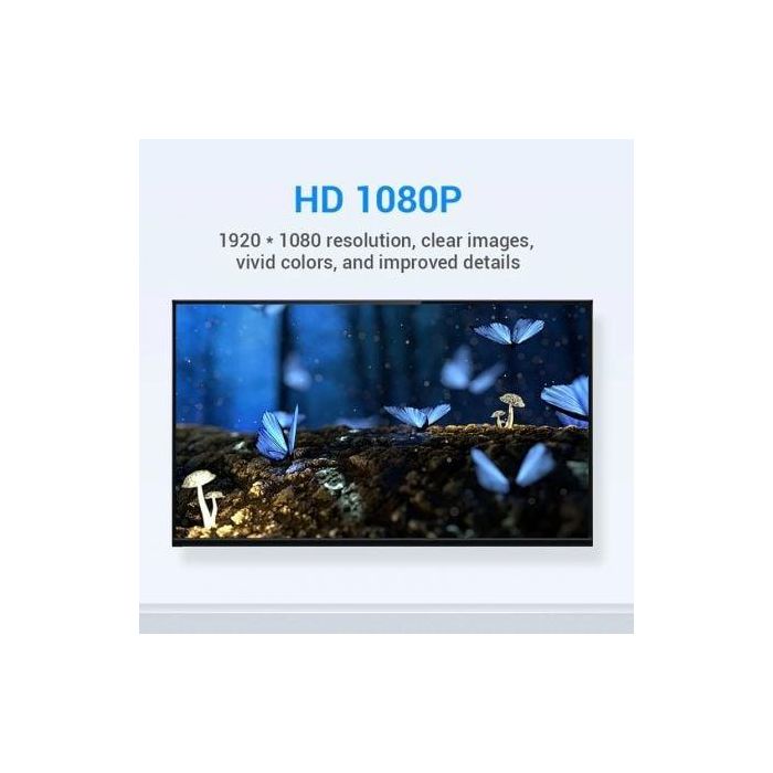 Vention ECDB0 Adaptador de Conexión DVI (24+1) Macho a HDMI Hembra para Monitores y Proyectores con Full HD 1080P 60Hz 1