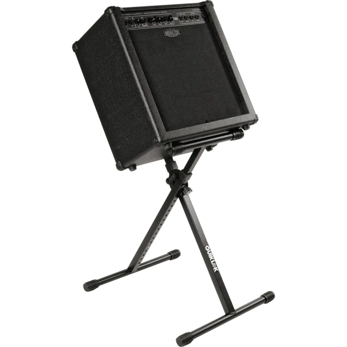 QUIKLOK Soporte Universal Ms237 Formato "X" para Amplificador, Monitores, Teclado (Extensible y Ajustable) 2
