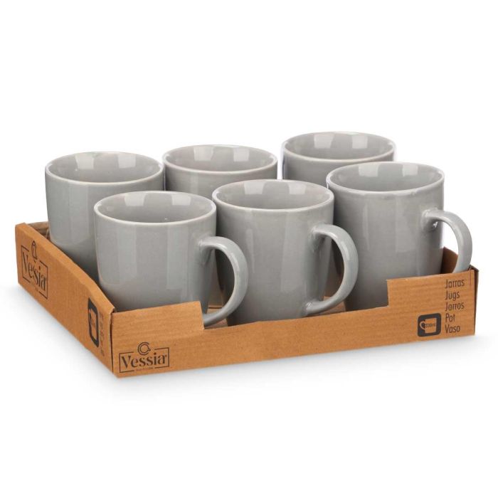 Jarra Mug Gris 330 Ml Vessia 11x10x8cm (24 Unidades) 2