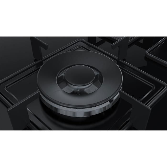 BOSCH PPC6A6B10 Placa de gas - 3 chimeneas - 8000 W - W 59 x D 52 cm - Revestimiento de vidrio - Negro 3 BOSCH PPC6A6B10 Placa de gas - 3 chimeneas - 8000 W - W 59 x D 52 cm - Revestimiento de vidrio - Negro 3