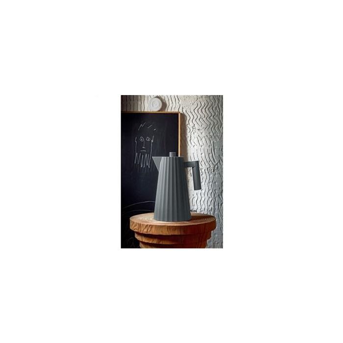 Alessi MDL06/1 G Hervidor Eléctrico Plissé Pequeño 1 Litro Gris 1 Alessi MDL06/1 G Hervidor Eléctrico Plissé Pequeño 1 Litro Gris 1