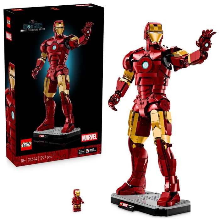 LEGO Marvel Iron Man Mark 3 Edición Coleccionistas 76344 Figura de Construcción con 1297 Piezas 0 LEGO Marvel Iron Man Mark 3 Edición Coleccionistas 76344 Figura de Construcción con 1297 Piezas 0