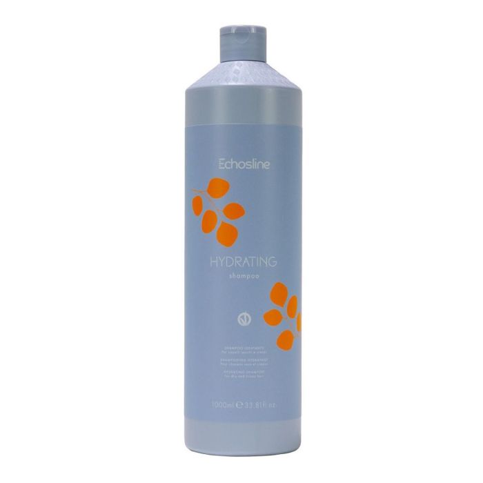 Echosline Champú Hidratante para Cabello Seco y Encrespado 1000ml - Con >95% ingredientes naturales y sin siliconas/SLES/SLS