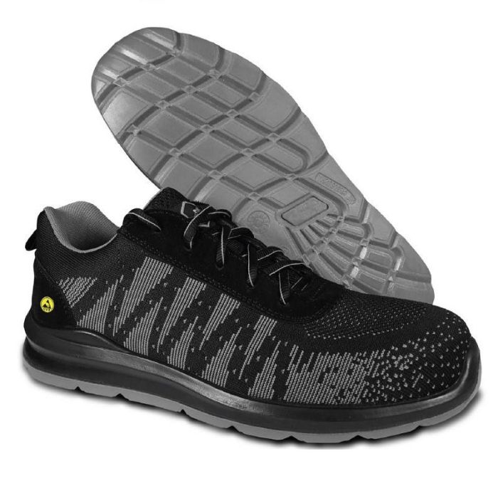 BEE WORK Zapato Seguridad Indra Grey S1P Puntera y Plantilla No Metálica Talla 38