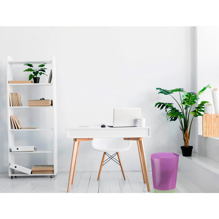 Archivo 2000 Papelera Plástico Violeta Translucido 16 Litros 290x310 mm 4