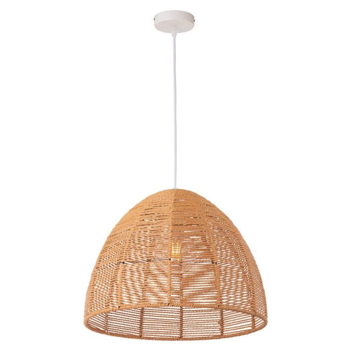 Lámpara Colgante Cuerda Natural Marilia SKD-P80012, Casquillo E27, Ideal para Salón, Comedor, Restaurante, Diseño Rústico y Cálido 2 Lámpara Colgante Cuerda Natural Marilia SKD-P80012, Casquillo E27, Ideal para Salón, Comedor, Restaurante, Diseño Rústico y Cálido 2