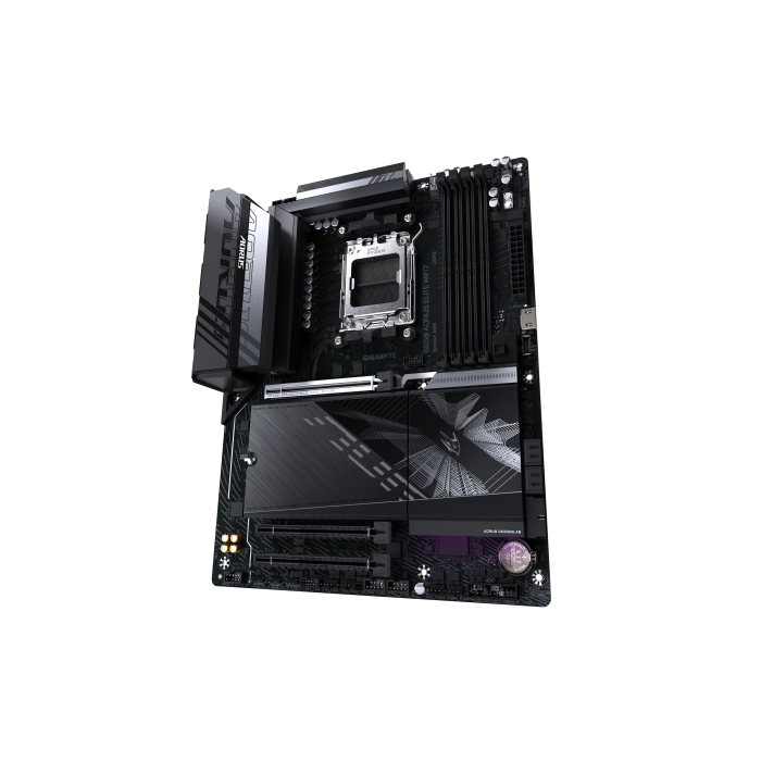 Gigabyte Placa Base B850 AORUS ELITE WIFI7 para AMD Ryzen Serie 9000, VRM 14+2+2 fases, DDR5 8200MHz (OC), 1xPCIe 5.0 + 2xPCIe 4.0 M.2, LAN 2.5, WiFi 7, USB 3.2 Gen 2x2