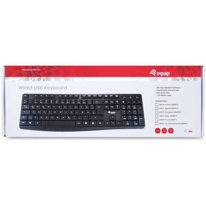 Equip Kabelgebundene USB Keyboard schwarz. italieni 3 Equip Kabelgebundene USB Keyboard schwarz. italieni 3