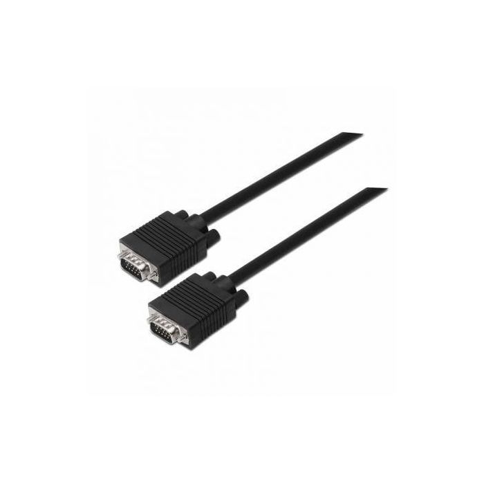 Cable SVGA Aisens A113-0070/ VGA Macho - VGA Macho/ Hasta 3W/ 10Mbps/ 5m/ Negro