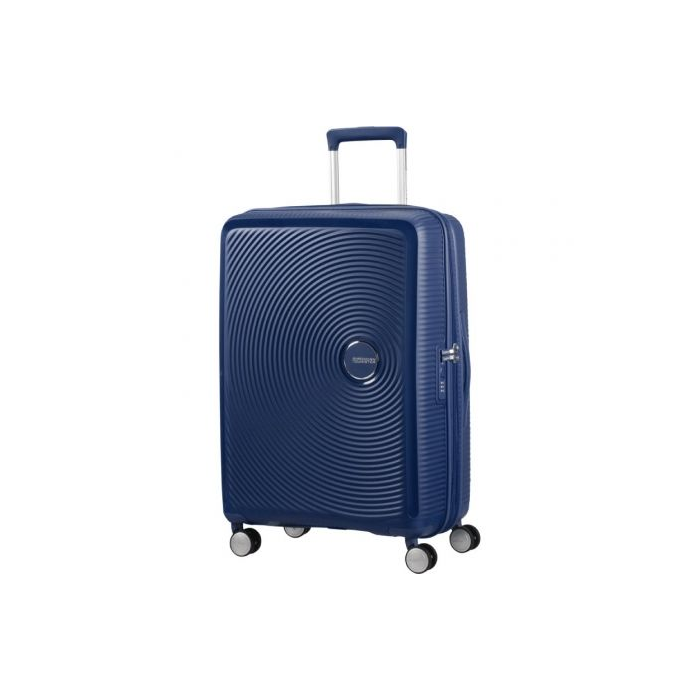 Maleta Mediana American Tourister SoundBox Spinner 67cm/ 67x46.5x29cm/ 4 Ruedas/ Azul Marino 1