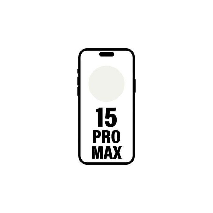 Smartphone Apple iPhone 15 Pro Max 256GB/ 6.7"/ 5G/ Titanio Blanco