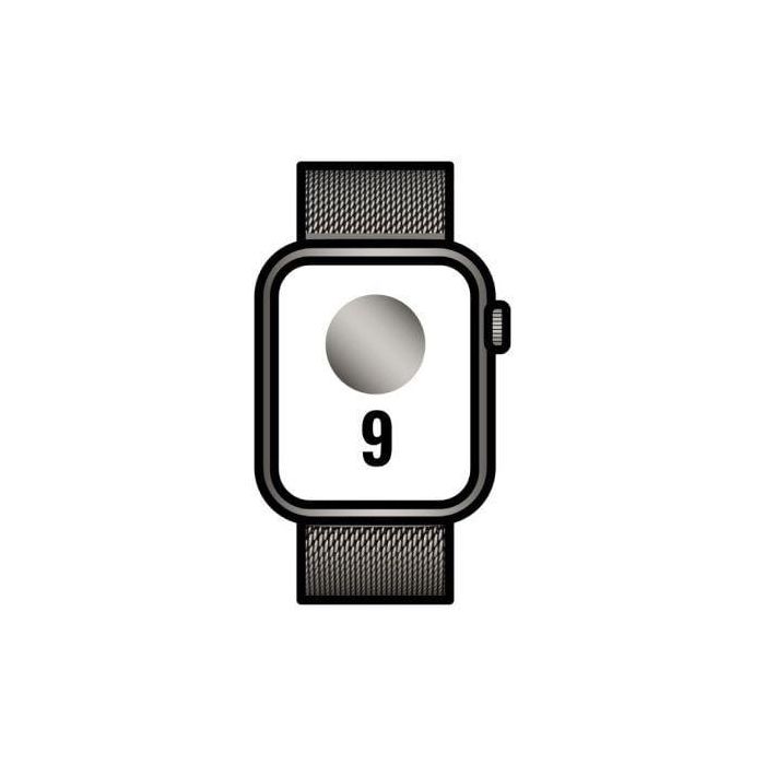 Apple Watch Series 9/ GPS/ Cellular/ 45mm/ Caja de Acero Grafito/ Correa Milanese Loop Grafito