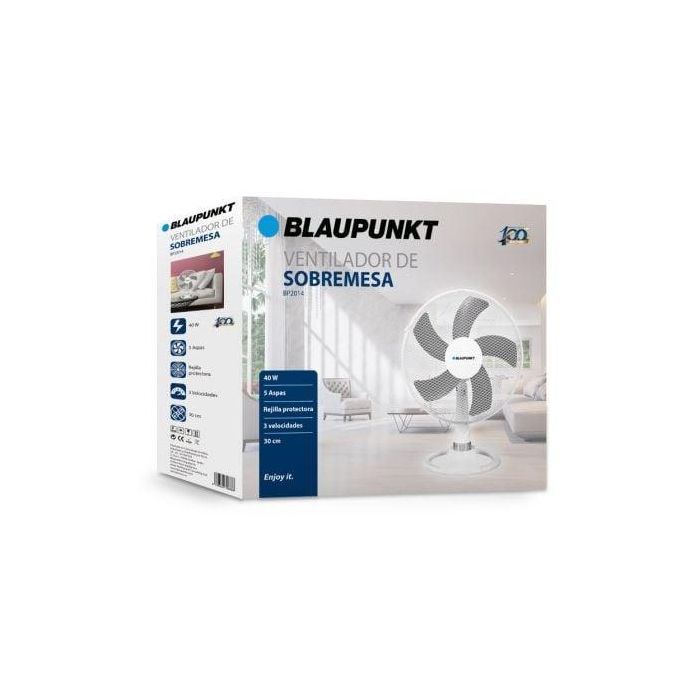 Ventilador de Sobremesa Blaupunkt BP2014/ 40W/ 5 Aspas 30cm/ 3 velocidades 1