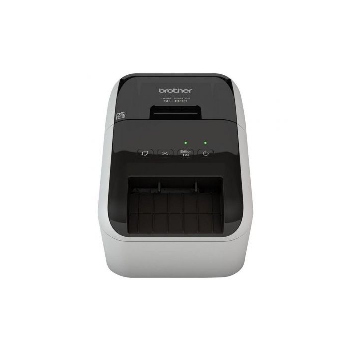 Impresora de Etiquetas Brother QL-800/ Térmica/ Ancho etiqueta 62mm/ USB/ Blanca y Negra 1