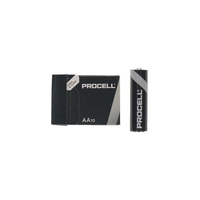 Pack de 10 Pilas AA LR6 Duracell PROCELL ID1500IPX10/ 1.5V/ Alcalinas
