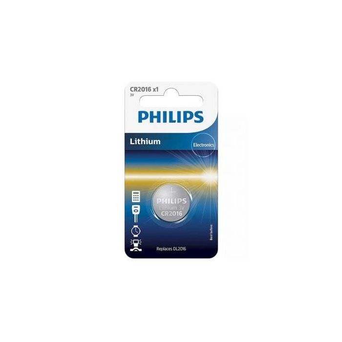 Pila de Botón Philips CR2016/ 3V Pila de Botón Philips CR2016/ 3V