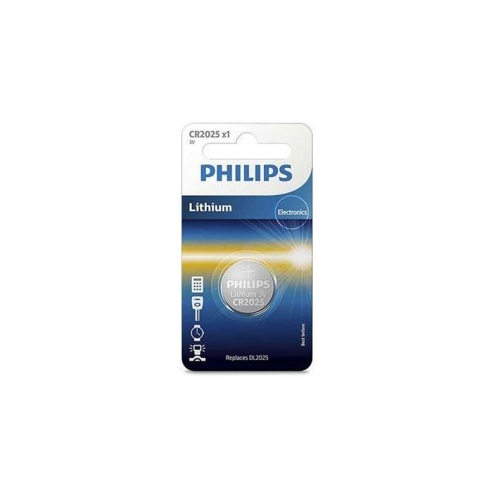 Pila de Botón Philips CR2025/ 3V