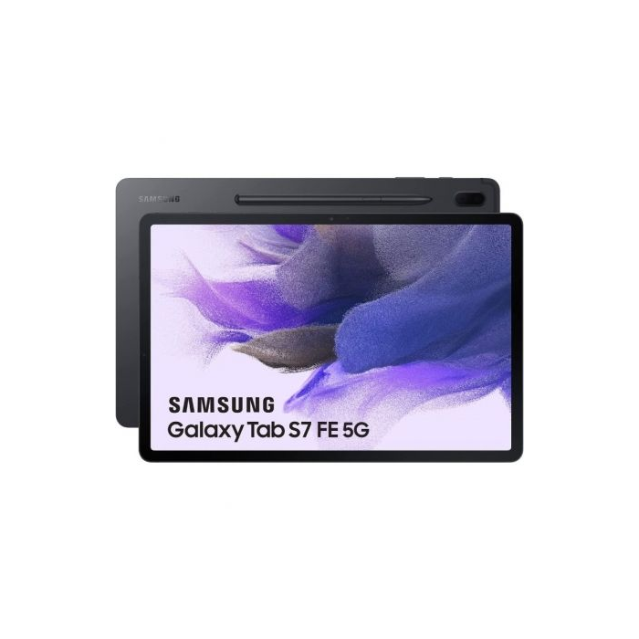 Tablet Samsung Galaxy Tab S7 FE 12.4"/ 4GB/ 64GB/ Octacore/ 5G/ Negra