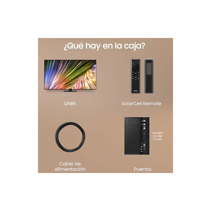 Televisor Samsung Neo QLED QN86D TQ55QN86DBT 55"/ Ultra HD 4K/ Smart TV/ WiFi 3 Televisor Samsung Neo QLED QN86D TQ55QN86DBT 55"/ Ultra HD 4K/ Smart TV/ WiFi 3