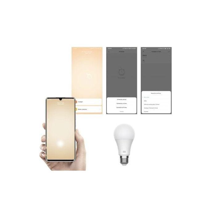 Bombilla Led Inteligente Xiaomi Mi LED Smart Bulb Warm/ Casquillo E27/ 8W/ 810 Lúmenes/ 2700K 2