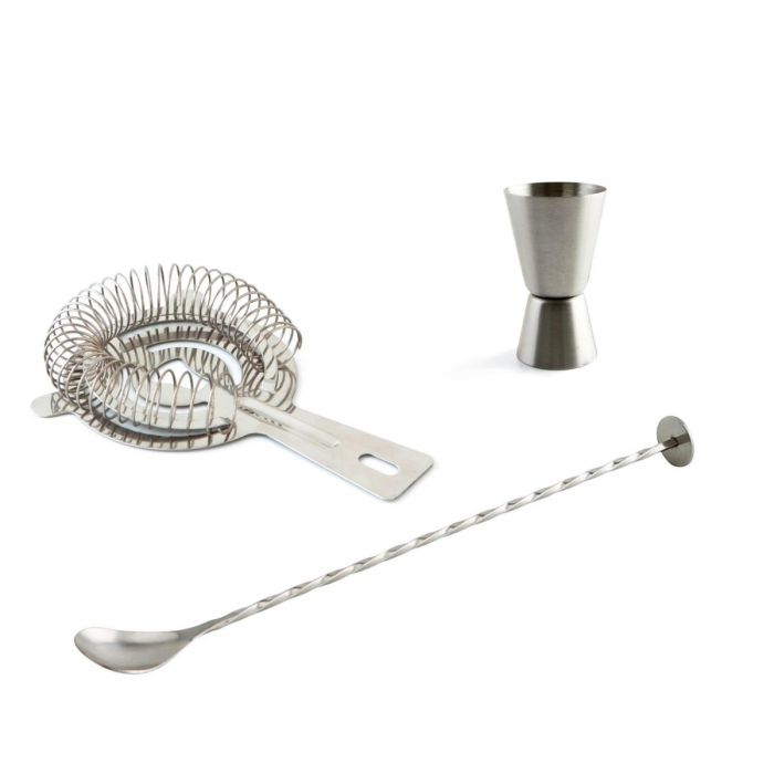 Koala Set 3 Piezas Gin Tonic Acero Inoxidable Mi Bar, Jigger Doble 2 y 4 cL, Fácil de Limpiar y Apto Lavavajillas 0 Koala Set 3 Piezas Gin Tonic Acero Inoxidable Mi Bar, Jigger Doble 2 y 4 cL, Fácil de Limpiar y Apto Lavavajillas 0
