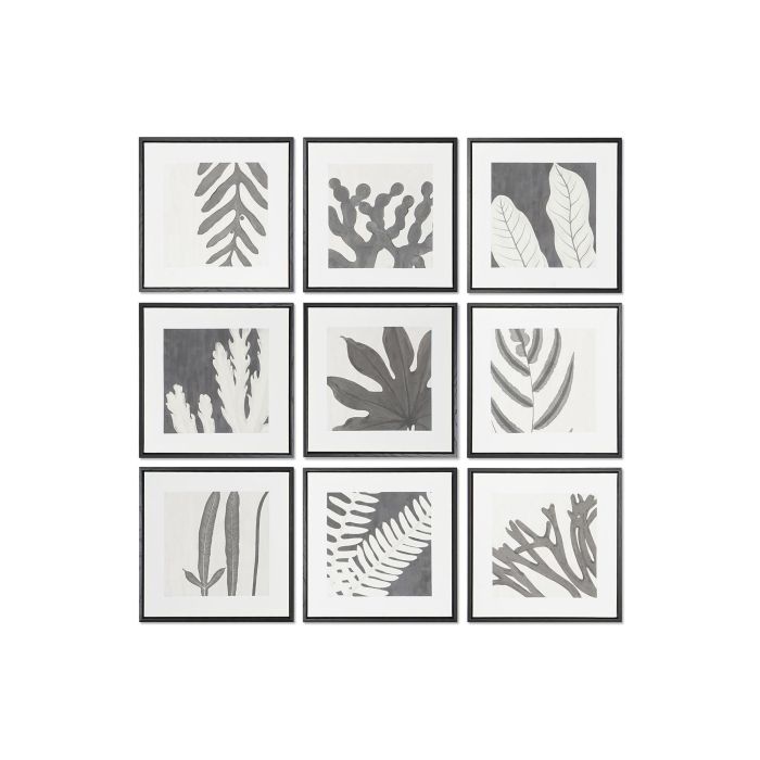Cuadro Urban DKD Home Decor Negro Blanco 4 x 40 x 40 cm (9 Unidades) Cuadro Urban DKD Home Decor Negro Blanco 4 x 40 x 40 cm (9 Unidades)