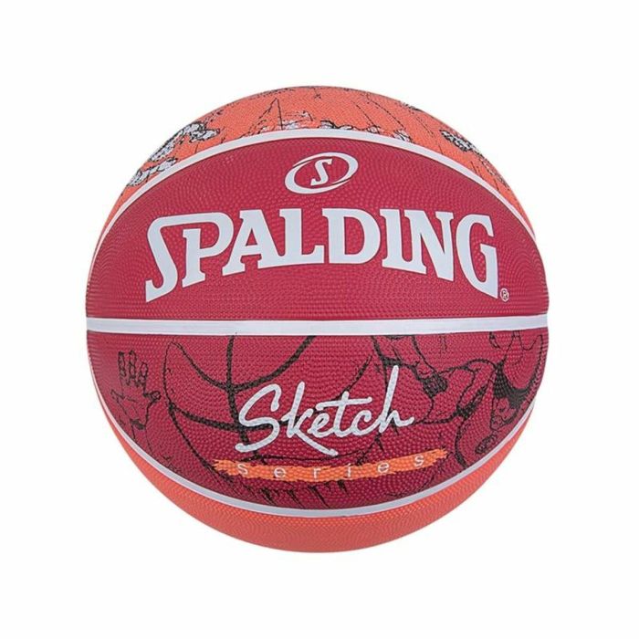 Balón de Baloncesto Spalding Sketch Dribble Rojo Caucho (Talla 7) 0 Balón de Baloncesto Spalding Sketch Dribble Rojo Caucho (Talla 7) 0