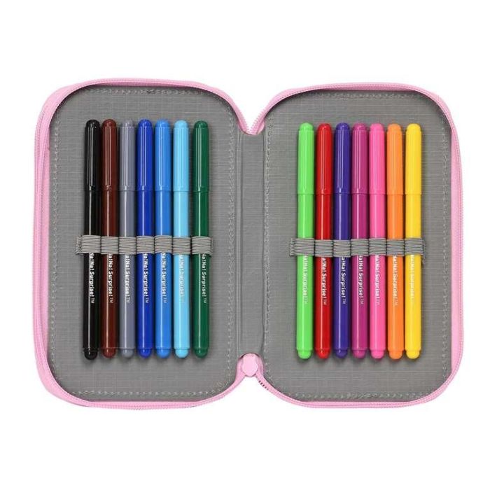 Plumier Doble Na!Na!Na! Surprise Sparkles Rosa (28 piezas) 5 Plumier Doble Na!Na!Na! Surprise Sparkles Rosa (28 piezas) 5