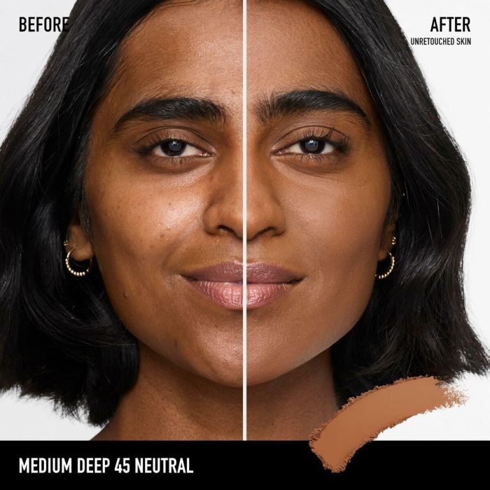 Bare Minerals BAREPRO 24HR Base de Maquillaje en Polvo #45-Medium Deep Neutral - 8 gr, Cobertura Total, Matte, Resistente al Agua 8