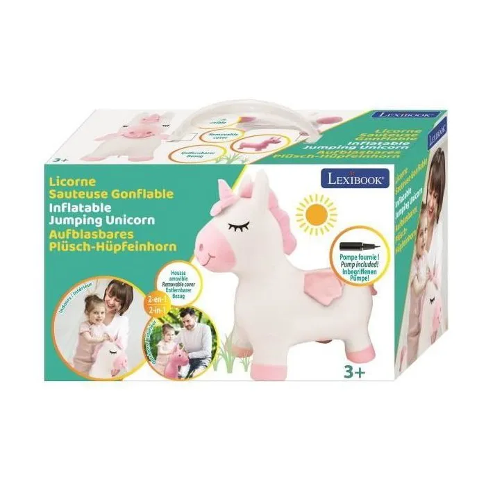 Lexibook Unicornio Inflable Peluche de Juguete para Saltar 4 Lexibook Unicornio Inflable Peluche de Juguete para Saltar 4