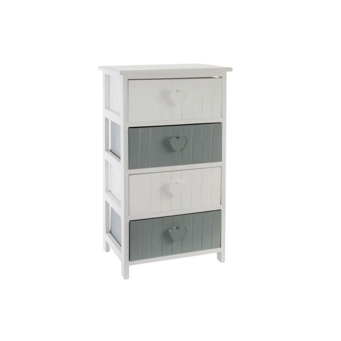 Cajonera DKD Home Decor Blanco Gris 29 x 73 x 40 cm Cajonera DKD Home Decor Blanco Gris 29 x 73 x 40 cm
