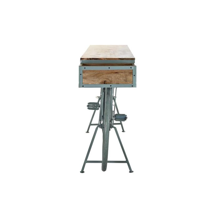 DKD Home Decor Consola Shabby Verde Menta Marron Claro Hierro Mango 40 x 91 x 195 cm 5