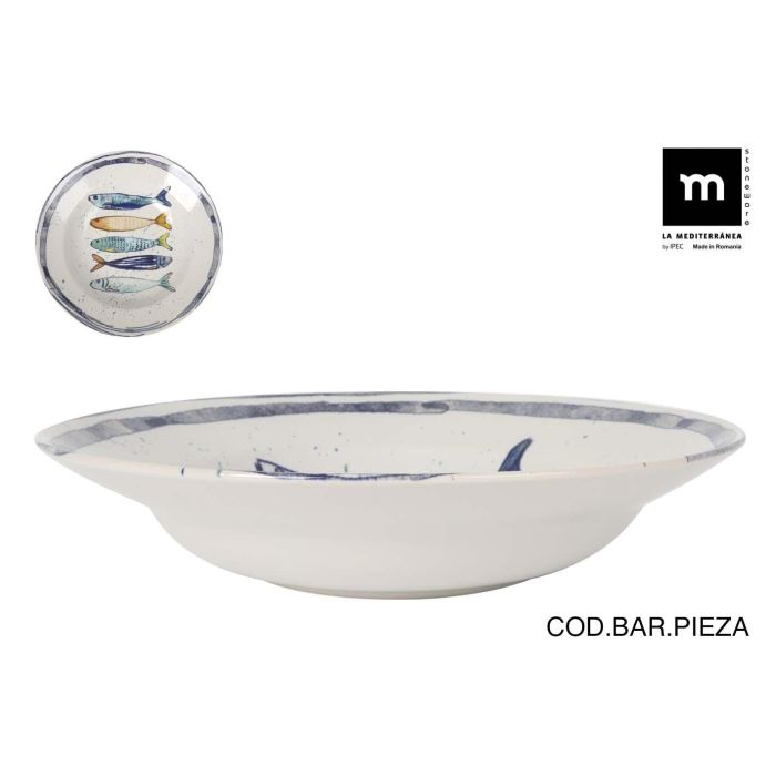 Plato Pasta 29 cm Peixe - Inde (6 Unidades) Plato Pasta 29 cm Peixe - Inde (6 Unidades)