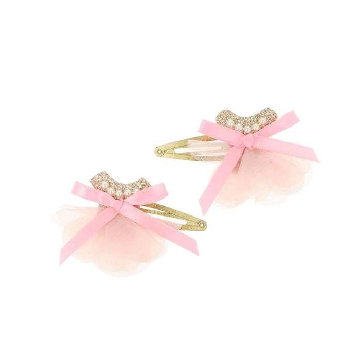 Set de 2 ganchos para pelo dorados con vestido - modelos surtidos 2 Set de 2 ganchos para pelo dorados con vestido - modelos surtidos 2