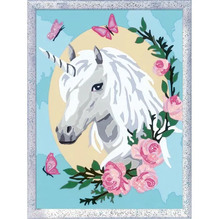 Ravensburger 25834 Kit de Pintura por Números CreArt Kids "Unicornio Florido" 18 x 24 cm 2