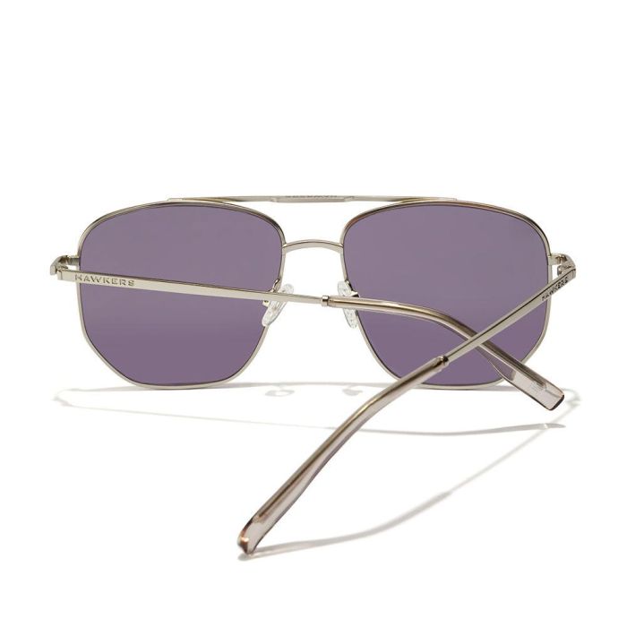 Hawkers Gafas de Sol CAD Aviador Unisex Plateado Montura Acero Inoxidable 1