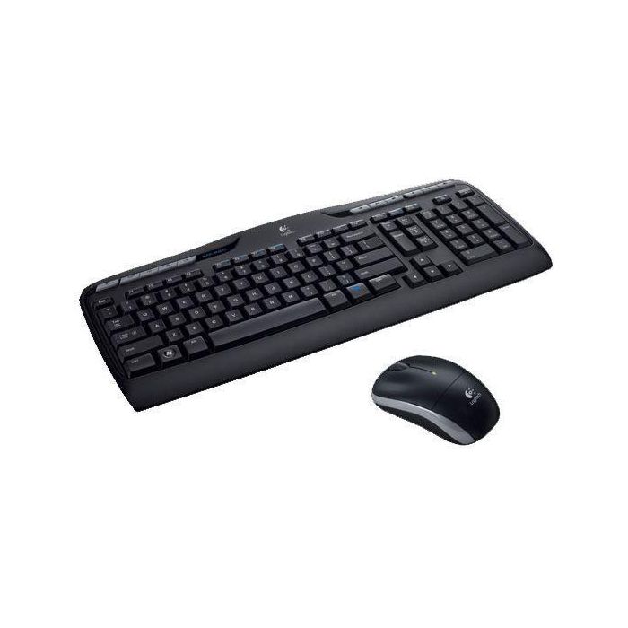 Logitech MK330 Combo Teclado y Ratón Inalámbrico USB, 11 Teclas Multimedia, Teclas Silenciosas, Larga Batería (24/12 meses)