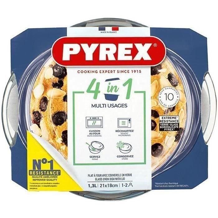 Pyrex Cacerola Boro Essentials con Tapa, Set 2 Piezas (1 L + 0.4 L) Transparente - Apta Horno, Microondas, Lavavajillas Pyrex Cacerola Boro Essentials con Tapa, Set 2 Piezas (1 L + 0.4 L) Transparente - Apta Horno, Microondas, Lavavajillas