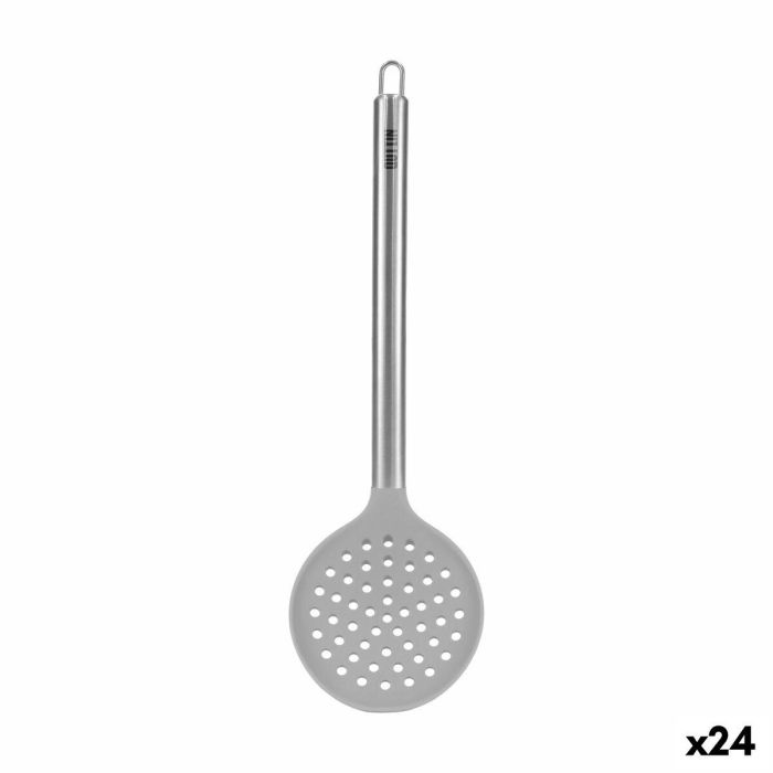 Espumadera Quttin Silicona Acero 35 x 10,9 cm (24 Unidades) Espumadera Quttin Silicona Acero 35 x 10,9 cm (24 Unidades)