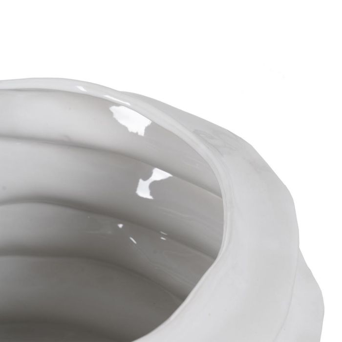 Jarrón Blanco Cerámica Decoración 44,50 X 44 X 46,50 cm