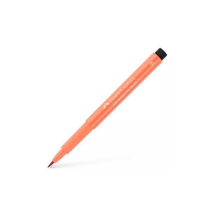 Faber Castell Rotulador Pitt Artist Pen Brush Punta Pincel, Tinta Pigmentada Permanente, Canela, Pack 10 Unidades (10 Unidades)