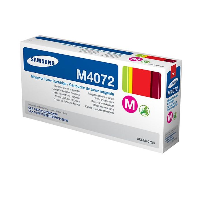 Samsung CLT-M4072S/ELS Tóner Magenta para Impresora Láser, Rendimiento 1000 Páginas, CLP-320 CLP-325 CLX-3185 3