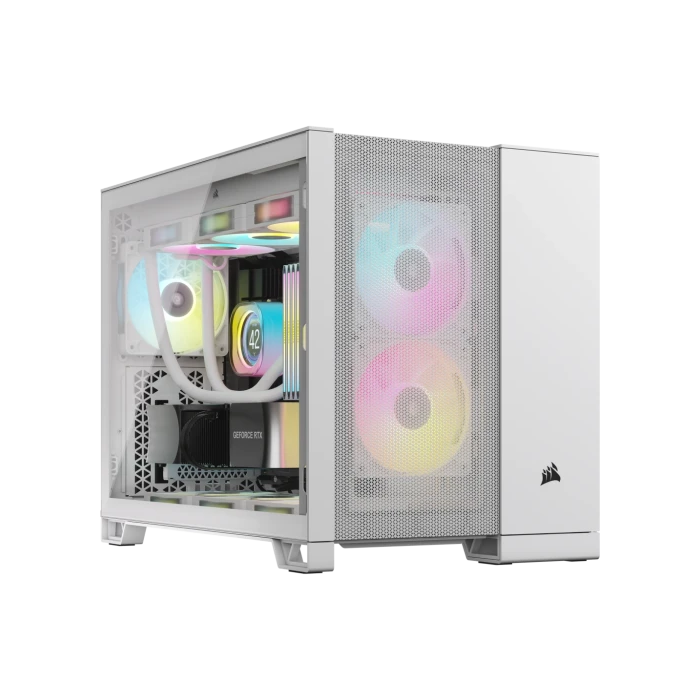 Caja Corsair 2500D Airflow Dual Chamber M-Atx Blanca CC-9011264-WW