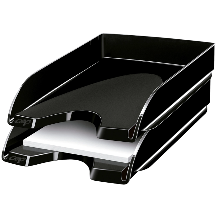 Cep Bandeja Sobremesa 348x257x66 mm Negra Plástico para Documentos hasta A4 1 Cep Bandeja Sobremesa 348x257x66 mm Negra Plástico para Documentos hasta A4 1