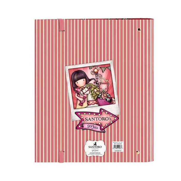 Carpeta de anillas Gorjuss Carousel Salmón (27 x 32 x 3.5 cm) 1